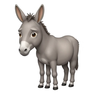 Ein behindert aussehender Esel  sticker