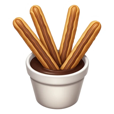 Churros dipped with chocolate  sticker
