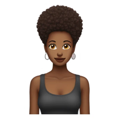 afro-hair-girlnose-pierced sticker