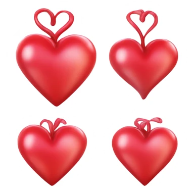 Pleading with a red heart sticker