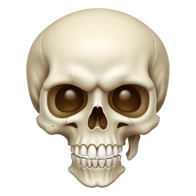 Uma caveira soprando pela boca  sticker