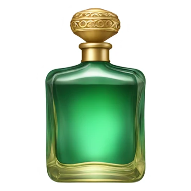 Perfume green bottle  sticker