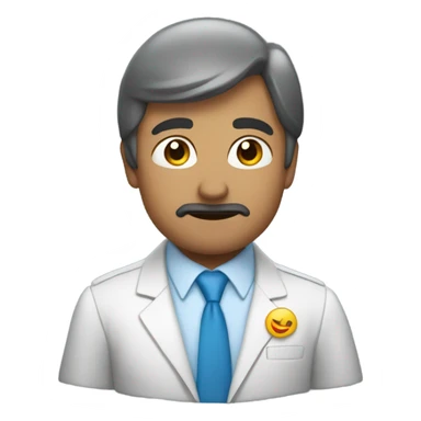 un señor aspirando sticker