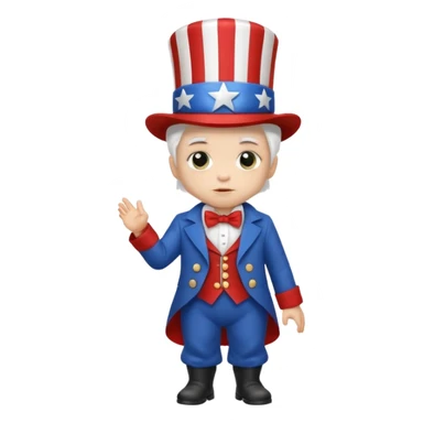 Baby Uncle Sam  sticker