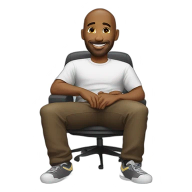 kobe brant is relaxing sticker