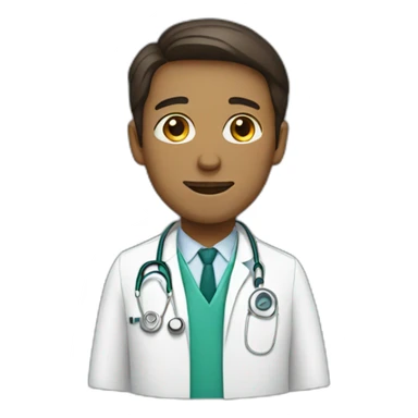 white coat doctor sticker