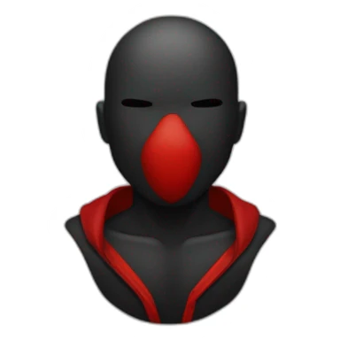 Cœur noir et rouge sticker