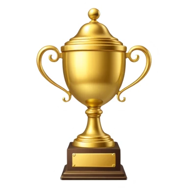 I want to generate a 3d image of a trophy sticker