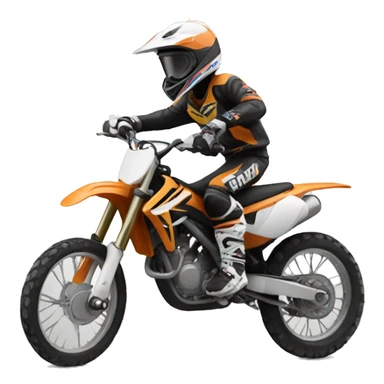 Motocross rider sticker