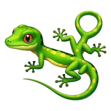 A gecko in the style of Pokémon sticker