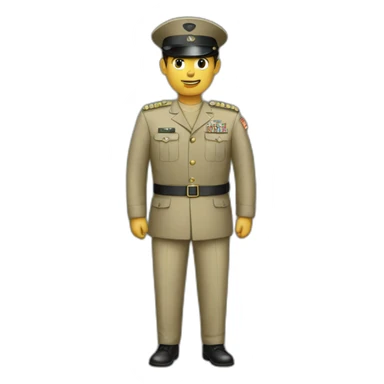 Army officer sticker