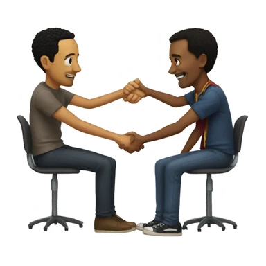 troy and abed secret handshake sticker