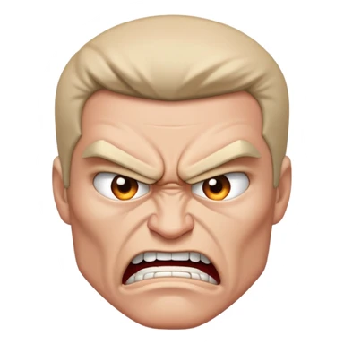 Angry ready to fight sticker