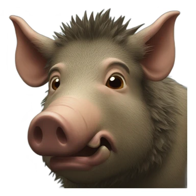 swollen boar sticker