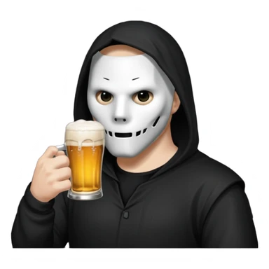 angerfist drink a beer sticker