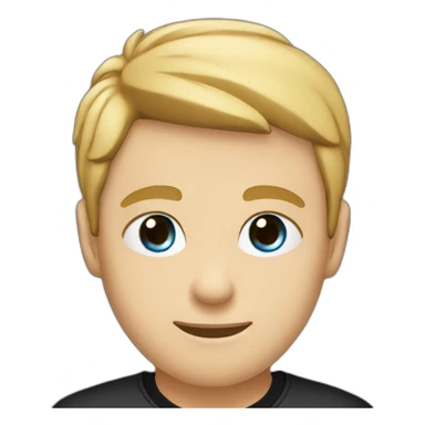 the white guy with blue eyes in the black cap and black t-shirt sticker