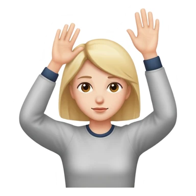 looking down arm raised sticker