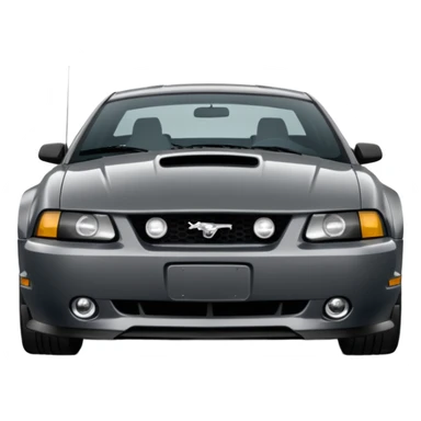 Dark Grey 2003 mustang gt emoji sticker