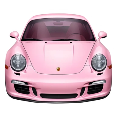 Light pink Porsche  sticker