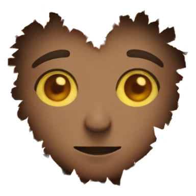 A heart made out of autumn leaves sticker