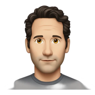 Paul rudd with smaller nose sticker