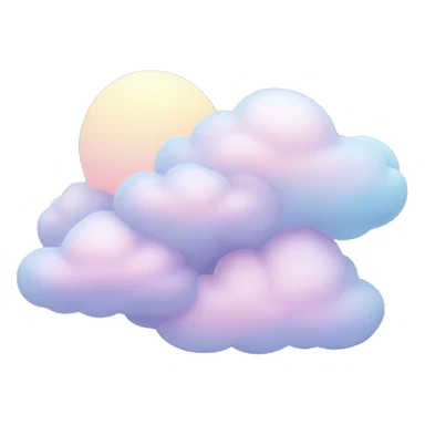 Pastel clouds  sticker