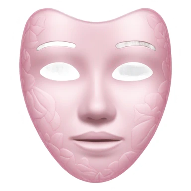 hydrogel face mask pink sticker