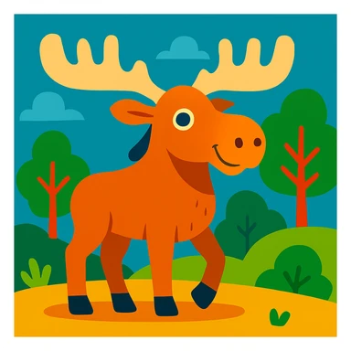 Moose sticker