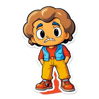 Dookie in pants sticker