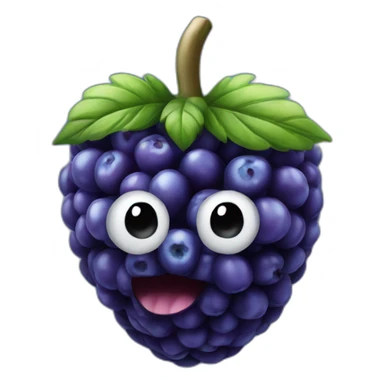 blue rasberry sticker