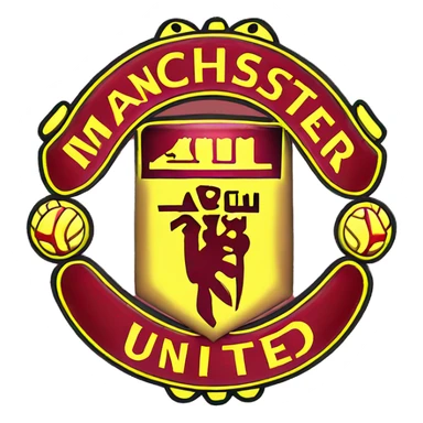 Manchester united logo sticker