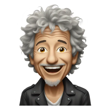bob dylan laughing sticker