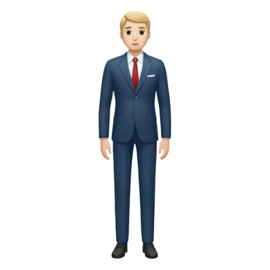 tall man full body sticker