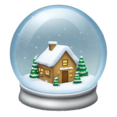 Christmas snowglobe sticker