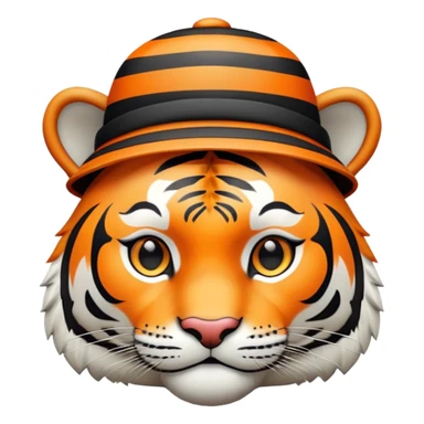 Tiger  with hat sticker