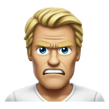 Dieter Bohlen angry sticker