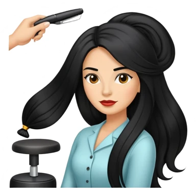 Hispanic hair salon sticker