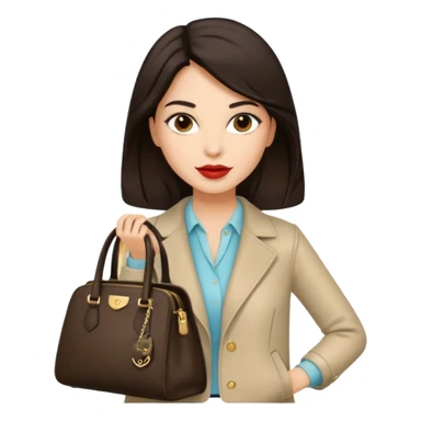 italian fashion with bag sticker