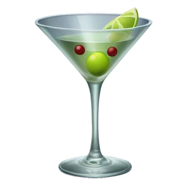 elegant martini glass  sticker