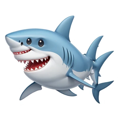 shark with a bow sticker