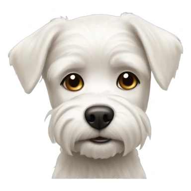 small white russian dog short hair sticker
