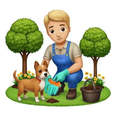 off to go scoop the poop sticker