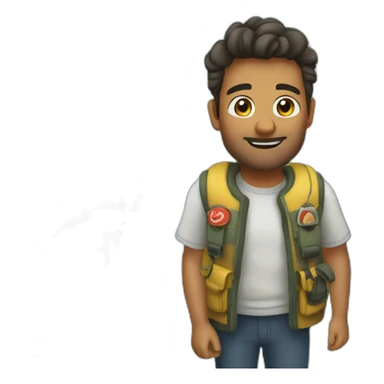 Arriver de bateau sticker