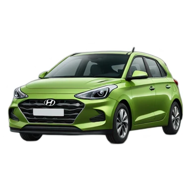 Voiture modèle i20 hyundai vert viride sticker