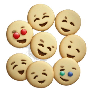 Plate of Christmas sugar cookies sticker