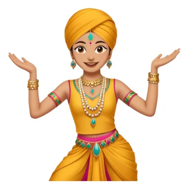 Punjabi dance emoji sticker