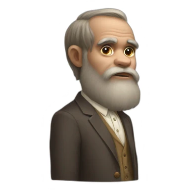 Darwin and gumball sticker