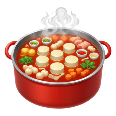 Double flavour hotpot sticker