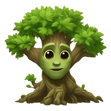 world of warcraft groot tree of life cartoon sticker