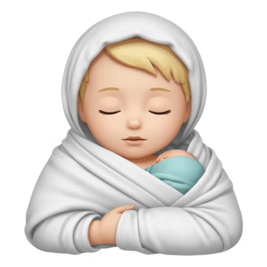 baby swaddled sticker